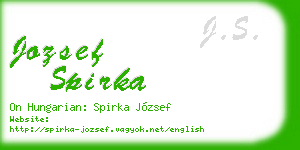jozsef spirka business card